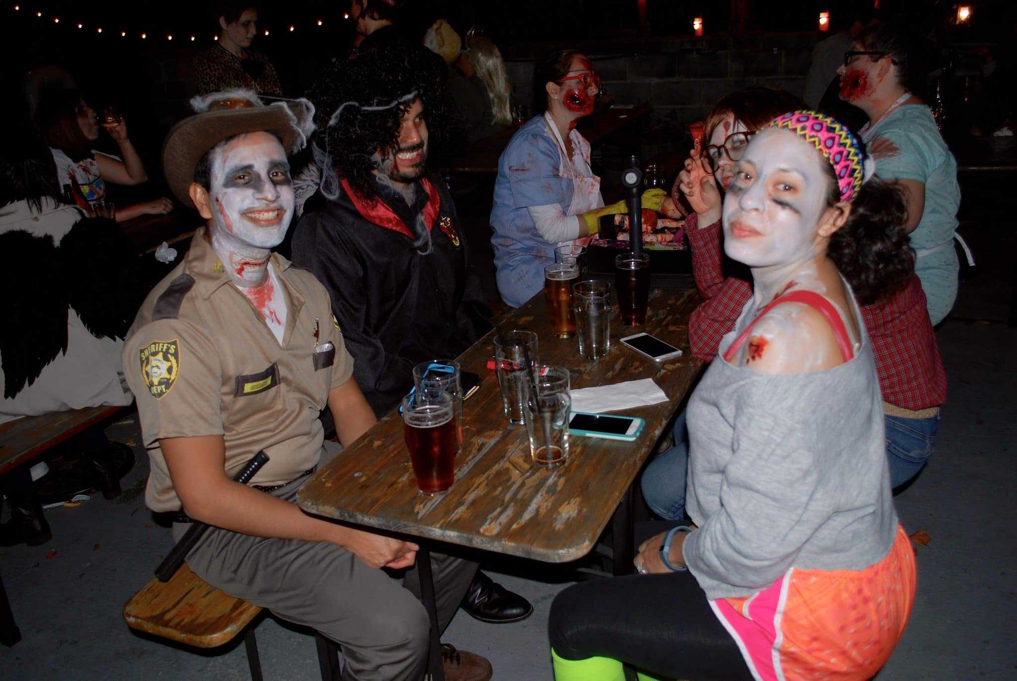 Zombies pregame at Denizen’s, Arts Alley