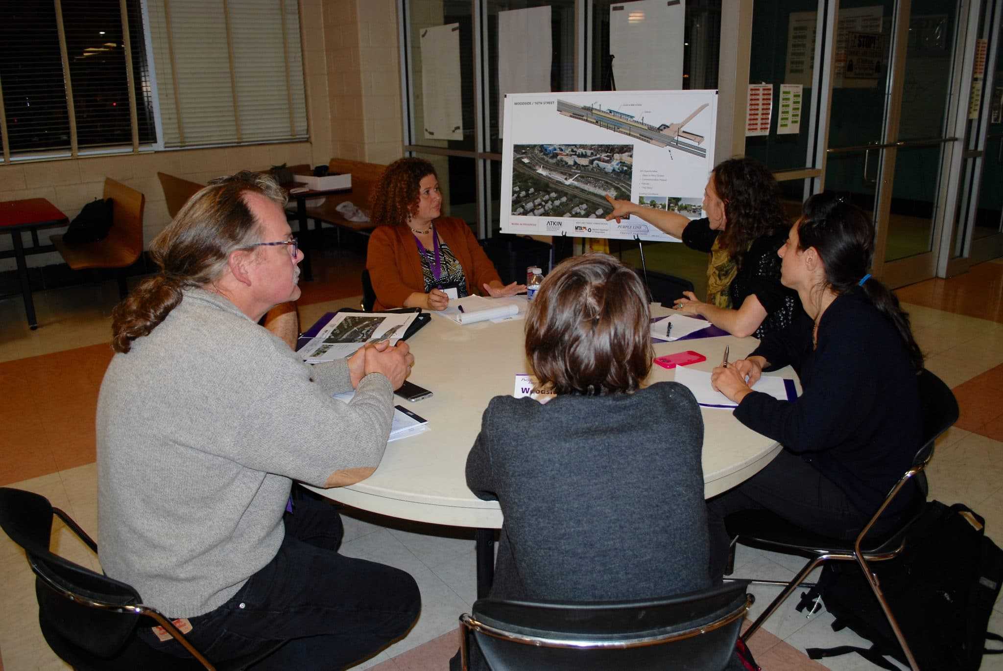 Residents meet with artists for Purple Line Art-in-Transit project
