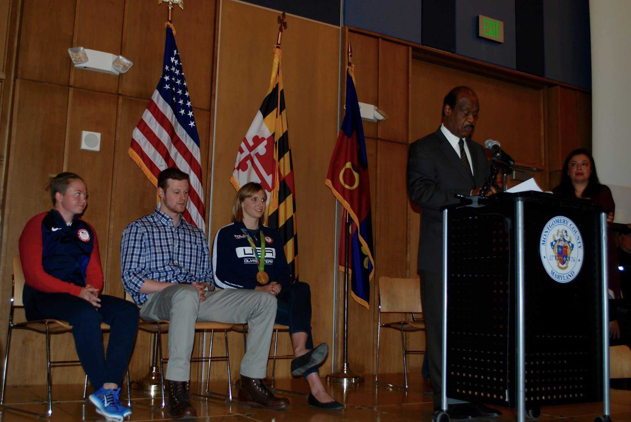 Four Olympians honored during ceremony in Silver Spring