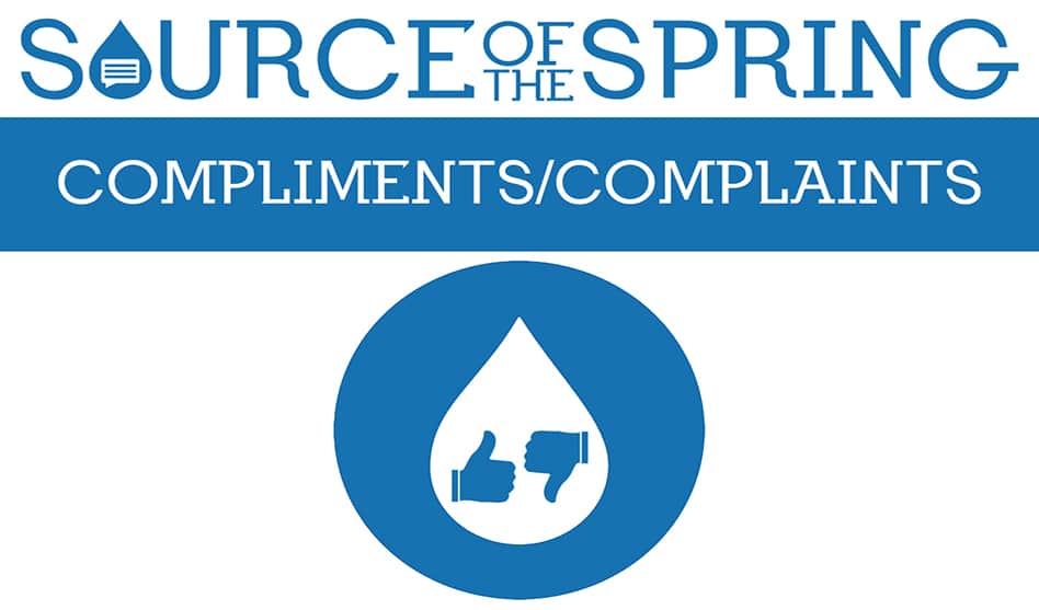 Compliments & Complaints Friday