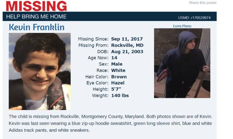 8th Grader from Takoma Park Middle School reported missing (UPDATE: Found Safe & Unharmed)