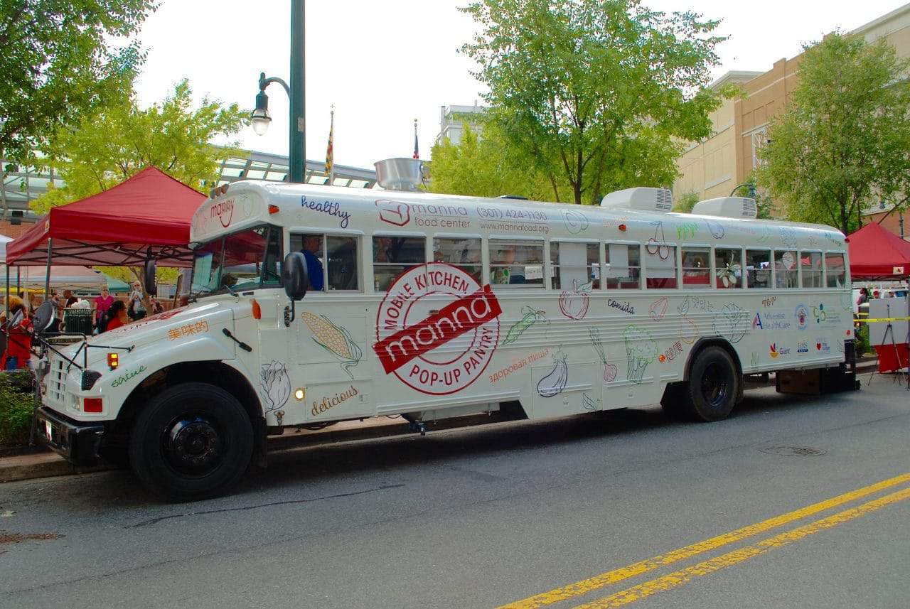 Manna Food Center Demonstrates New Mobile Kitchen