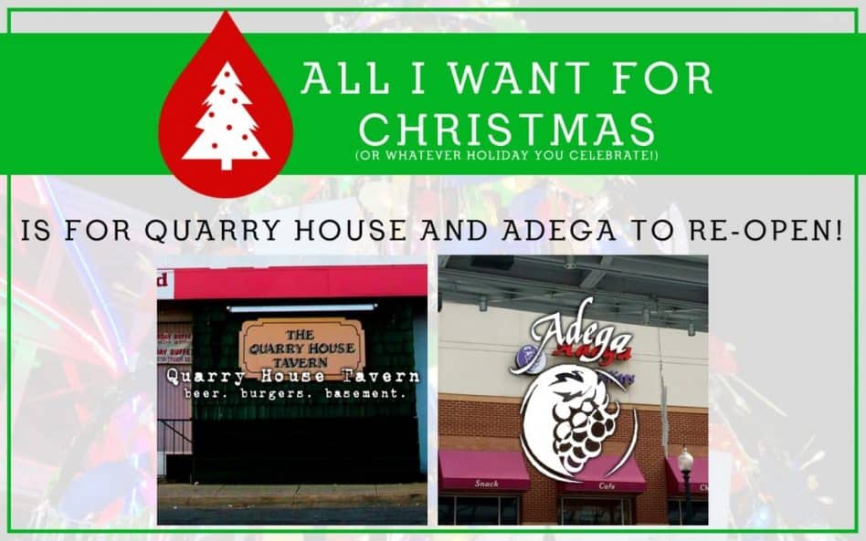 Quarry House Tavern/Adega Wine Cellars Update