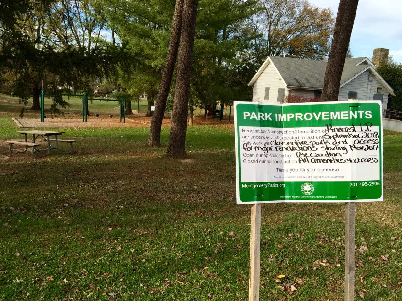 Pinecrest Park to close for renovations