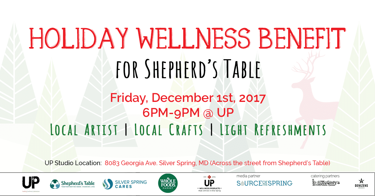 Holiday Wellness Benefit for Shepherd’s Table tomorrow night