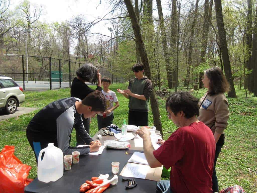 Volunteers mark Earth Day sweeping part of Sligo Creek
