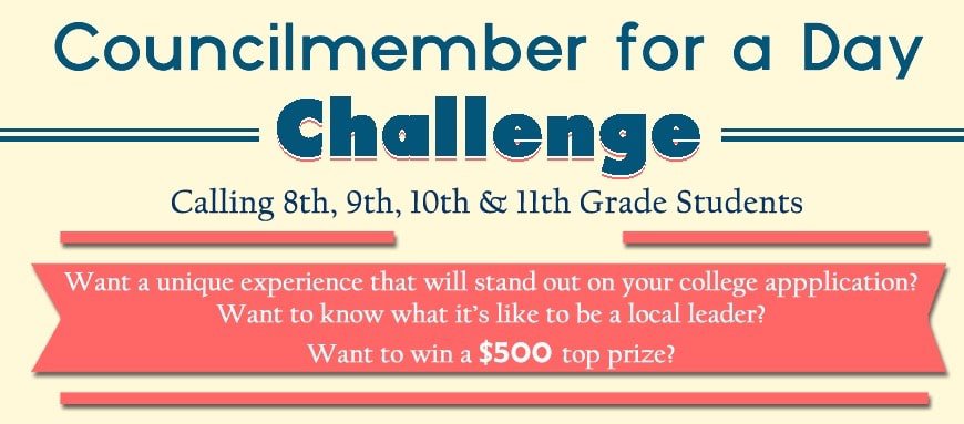 Councilmember for a Day Challenge Entries Sought