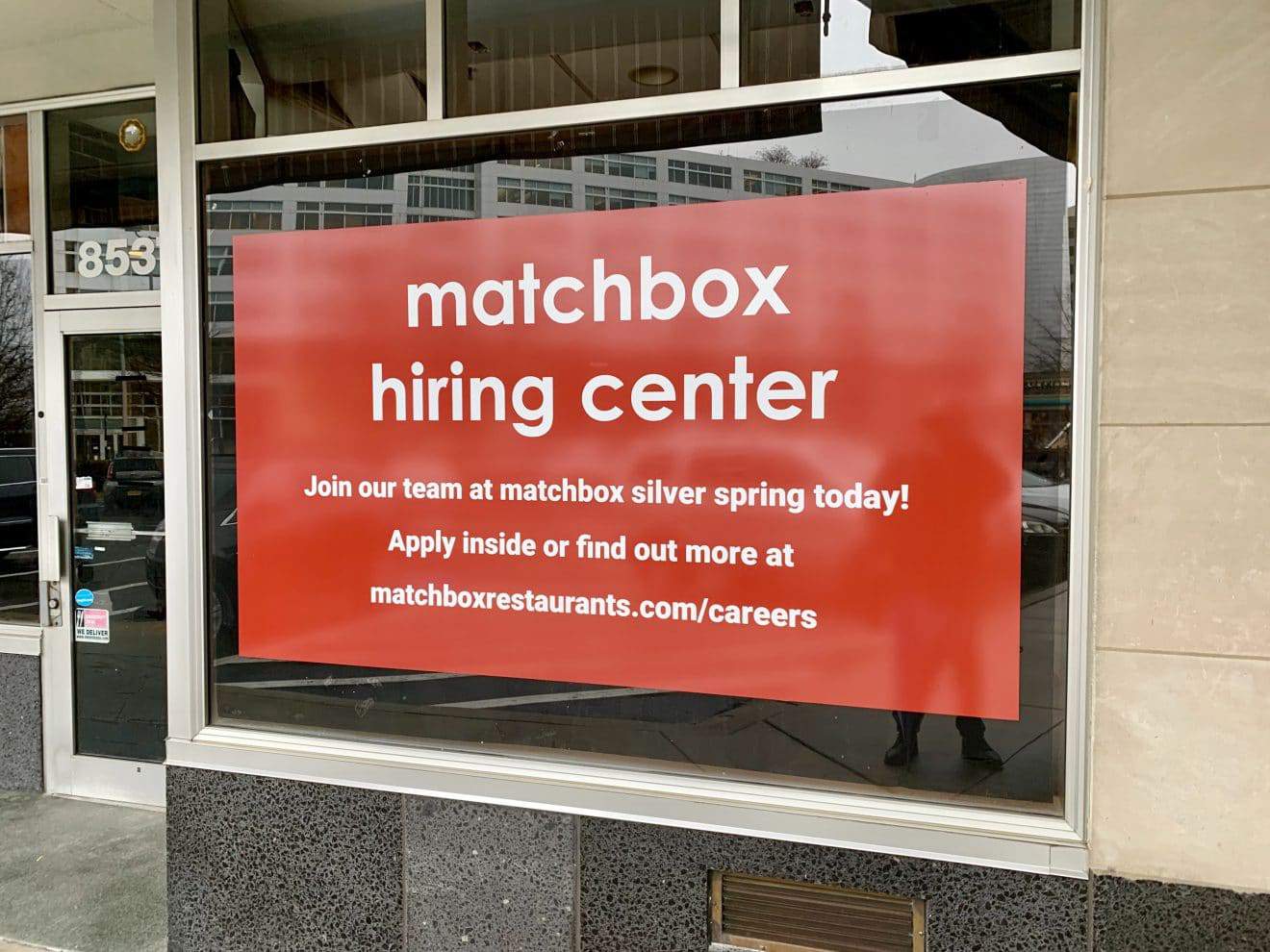 Matchbox Opens Hiring Center for Silver Spring Restaurant