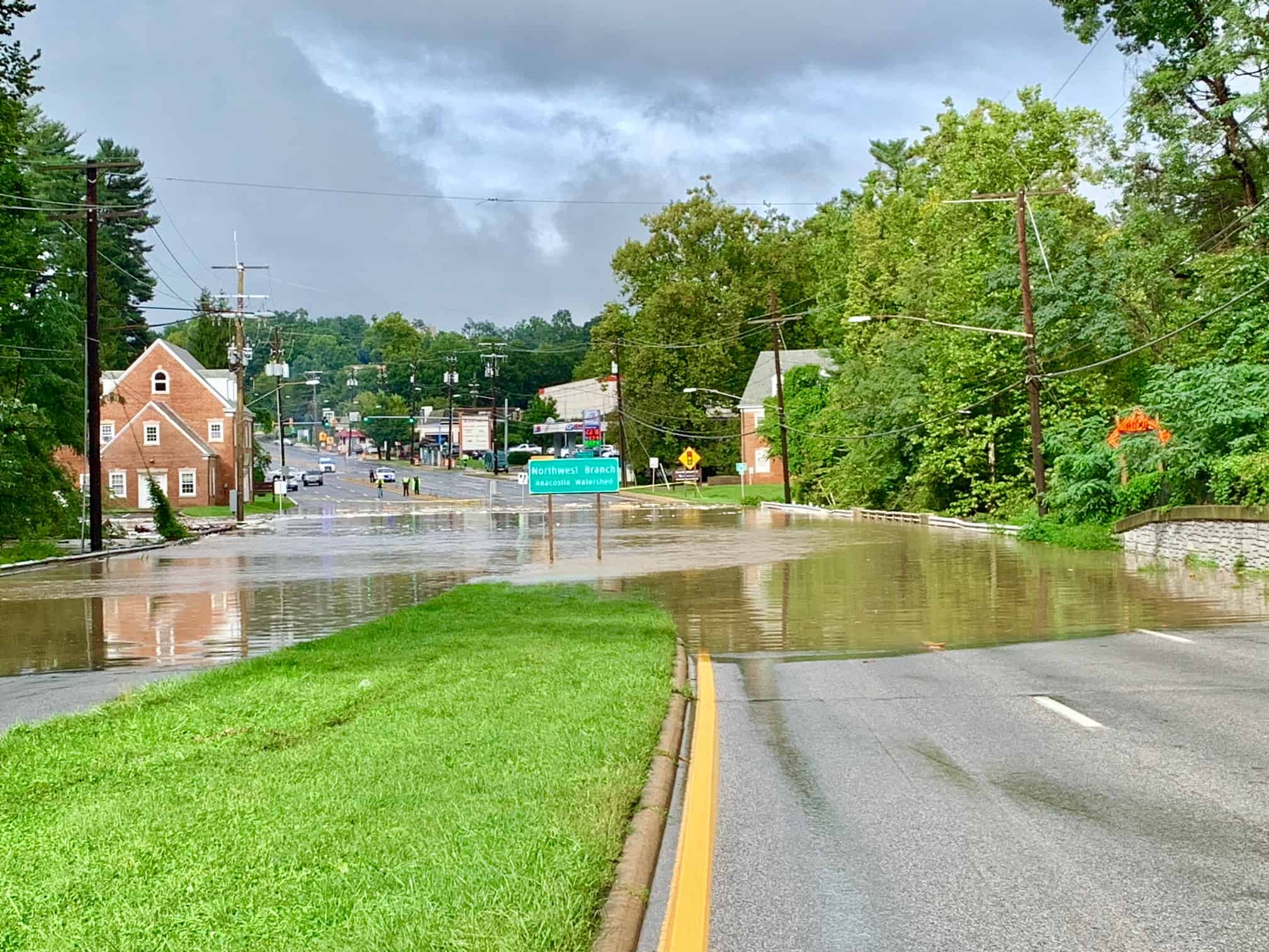 Northwest Branch Floods, Closes Colesville Road