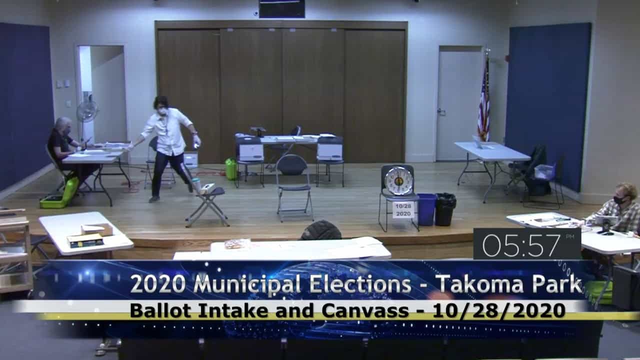 Takoma Park Livestreaming Election Ballot Intake Process