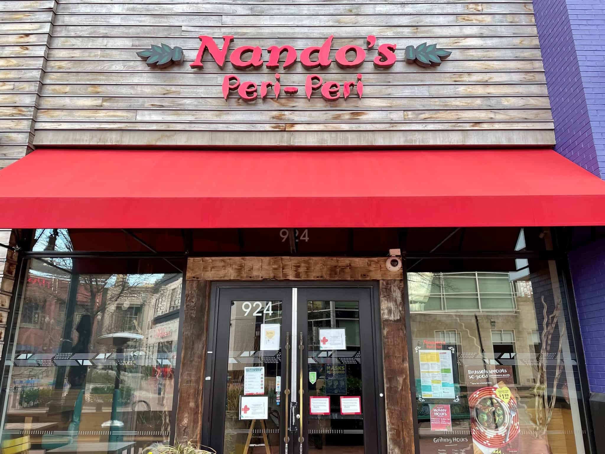 Nando’s Peri-Peri has Temporarily Closed