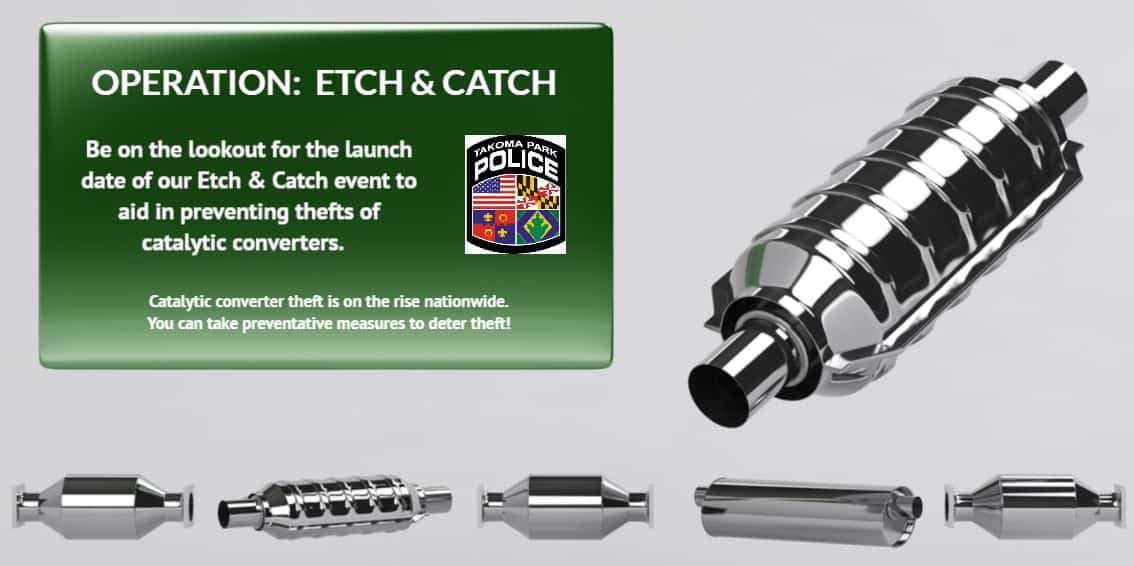 Police to Launch Operation: Etch & Catch to Combat Catalytic Converter Thefts