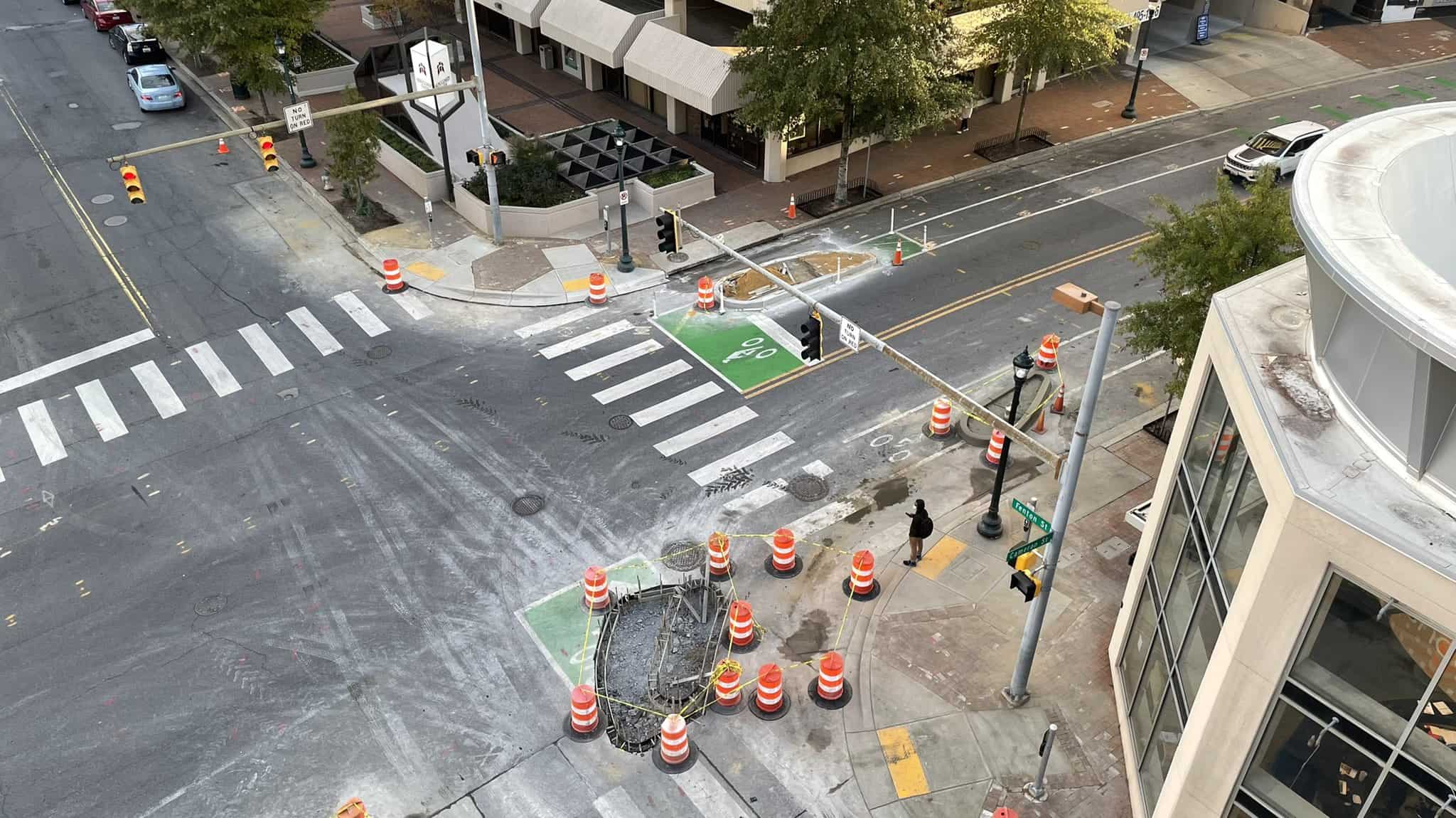 County Installing Protected Intersection