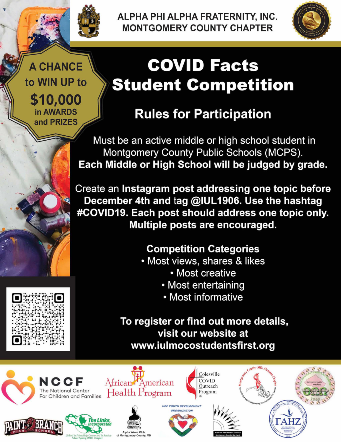 Win $10,000 in Prizes in MoCo COVID-19 Student First Competition