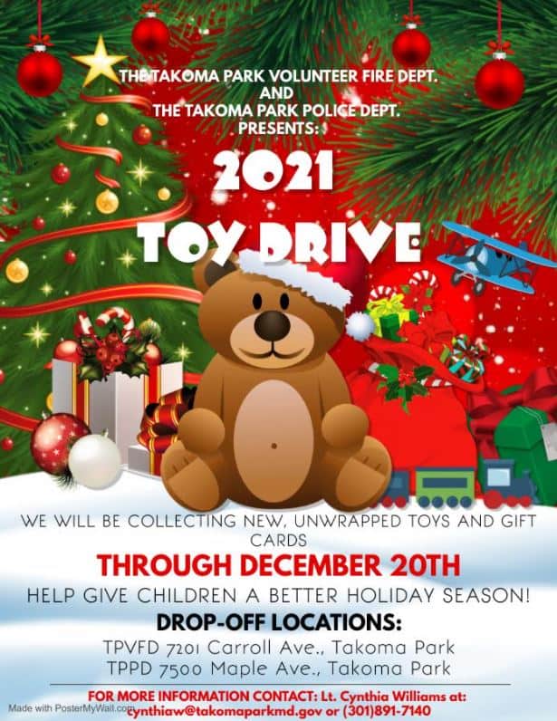 Takoma Park Toy Drive Now Underway