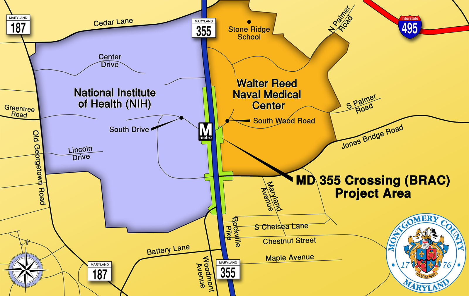 County Announces Completion of RT355 Underpass Named for Silver Spring Resident