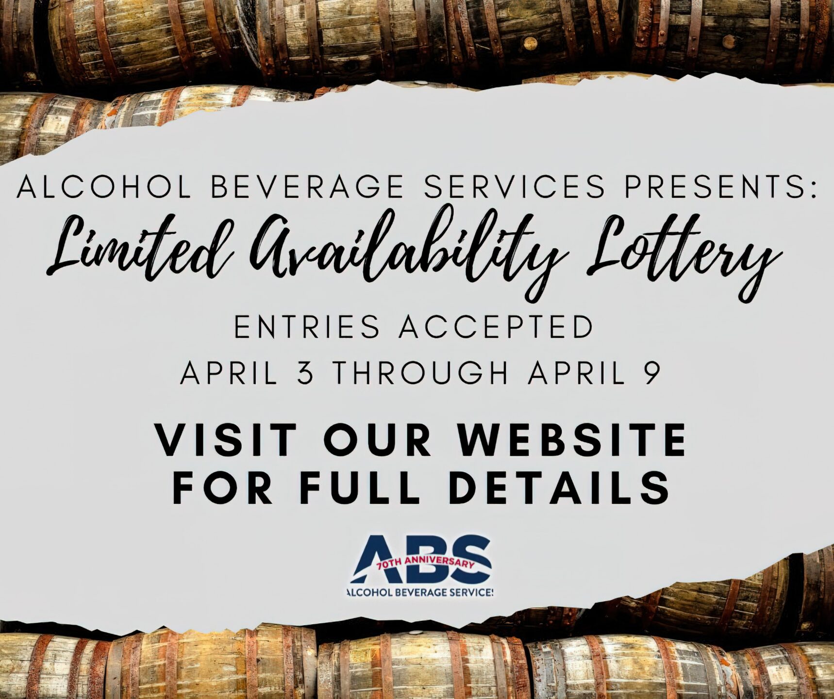 ABS Announces the Spirits Available in High-Demand Lottery