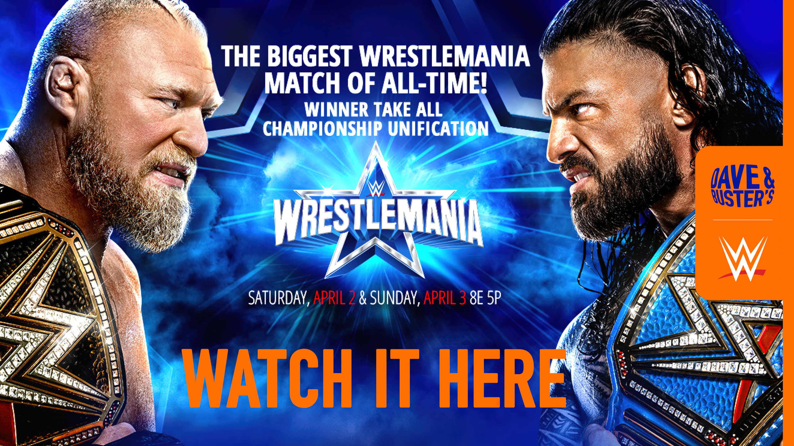 WrestleMania to Air Live in Dave & Buster’s
