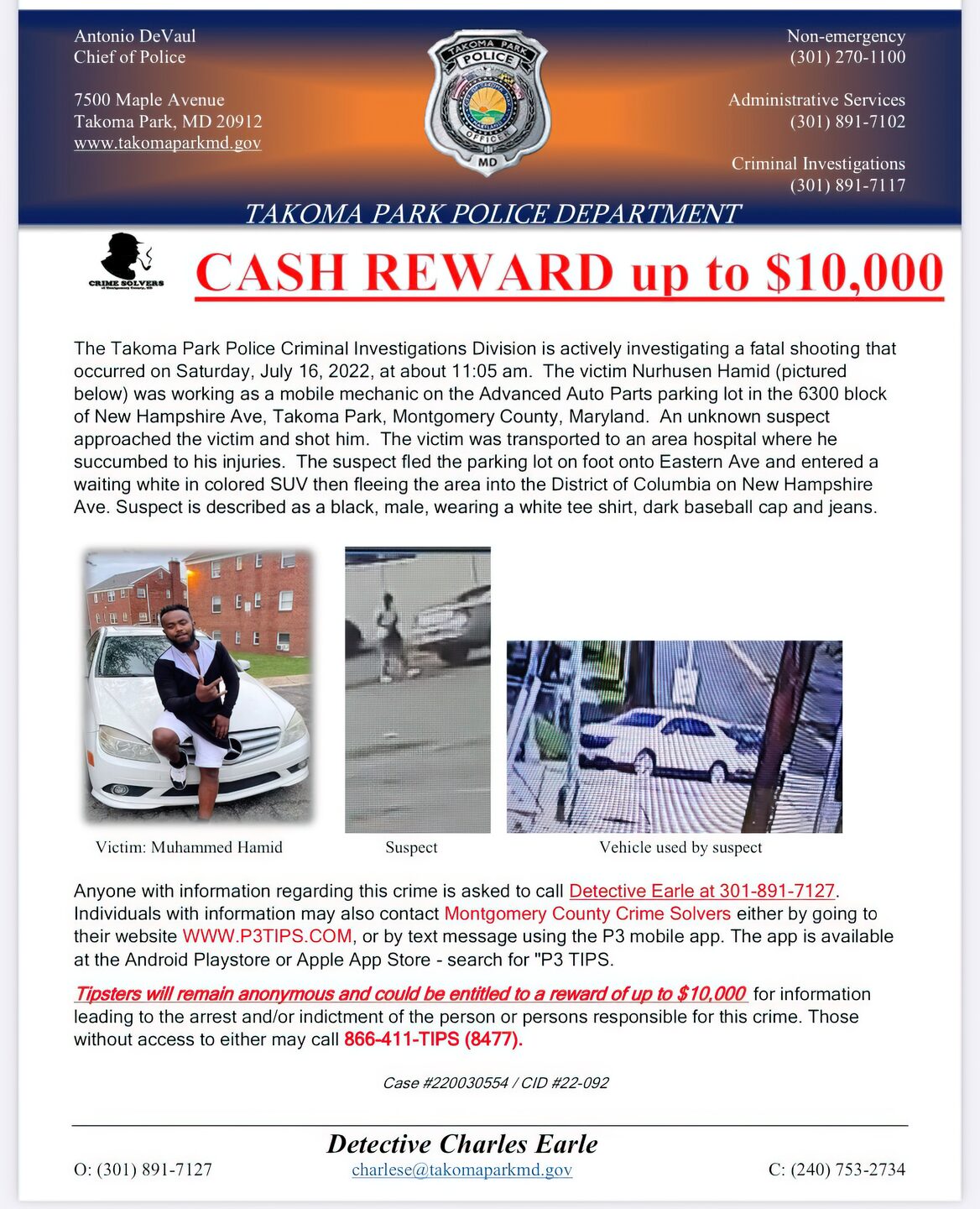 Police Still Seeking to Identify Suspect in Fatal Shooting