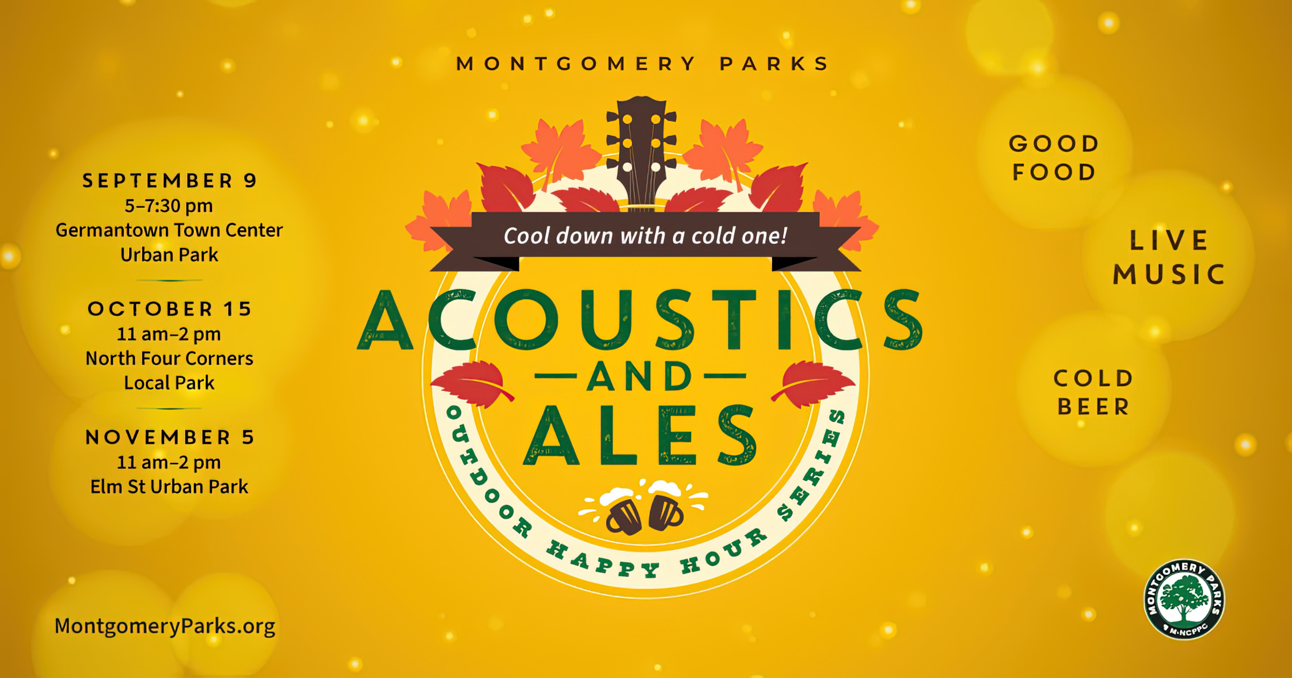 Acoustics & Ales to Return to Silver Spring on Saturday