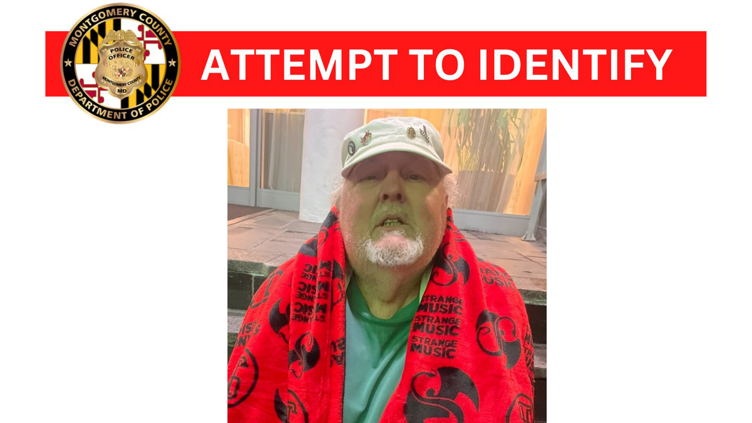 Police Attempt to Identify Silver Spring Man