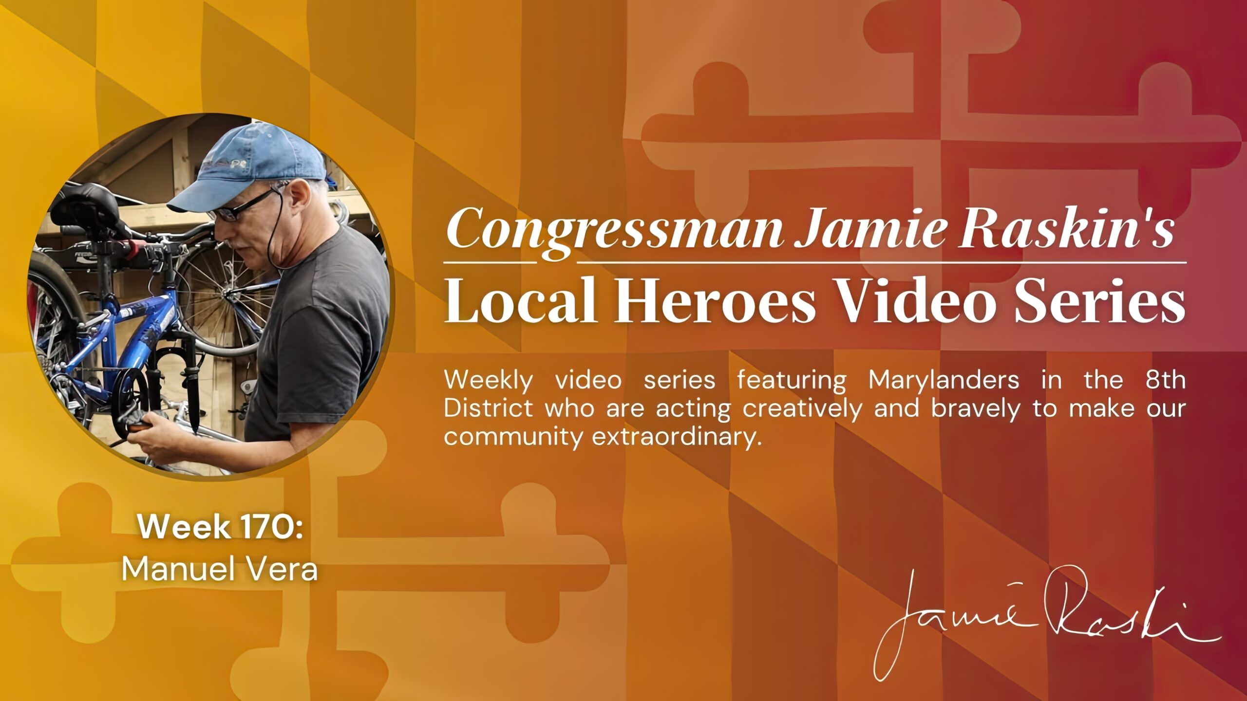 ‘The Bike Dude’ of Silver Spring Honored as a Local Hero