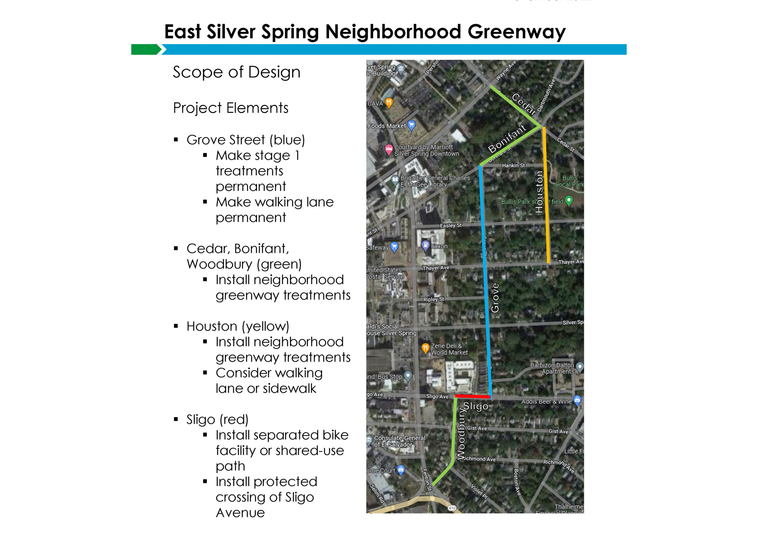 East Silver Spring Greenway Meeting to be Held Tuesday, Nov. 28