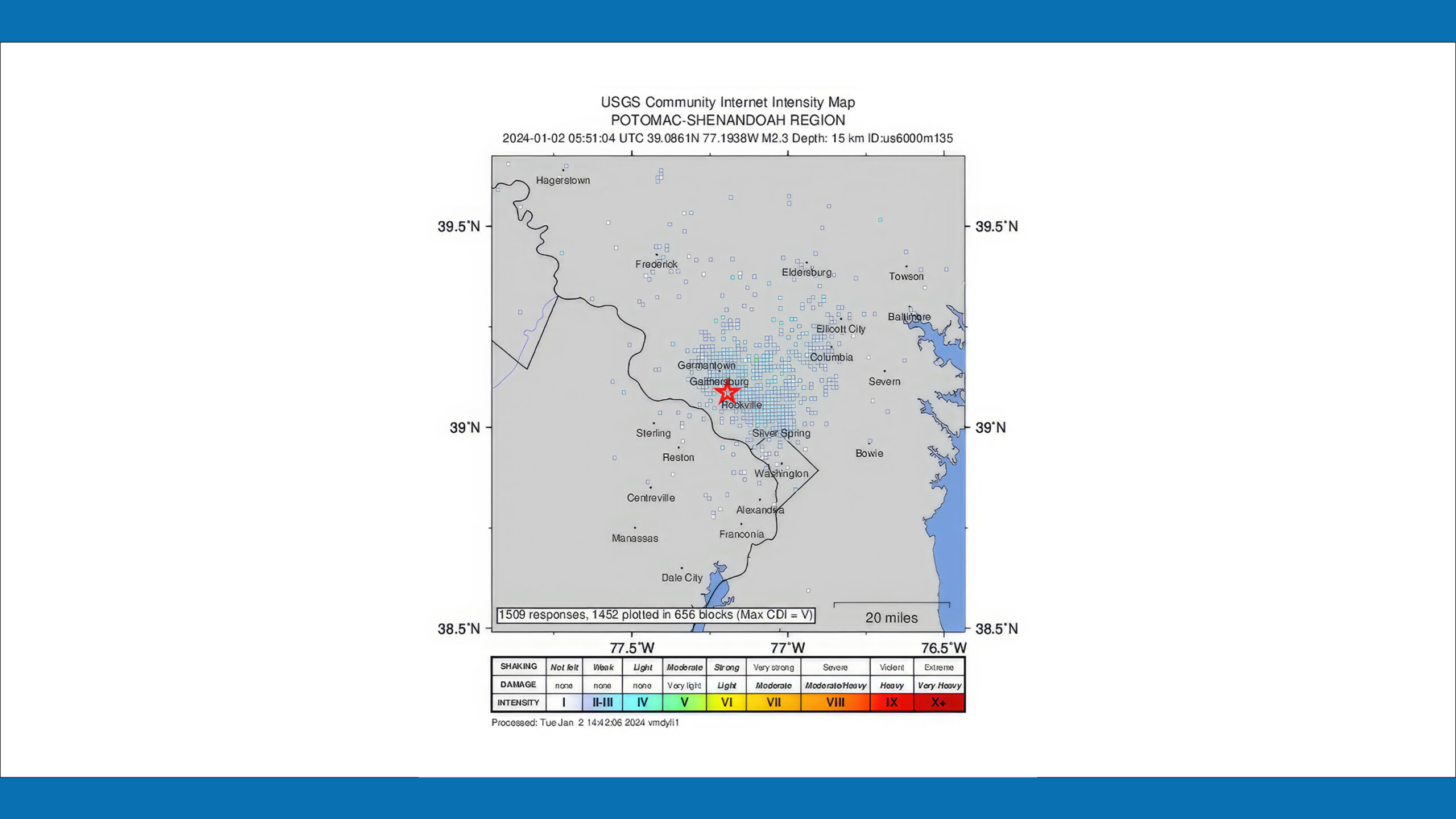 Overnight Earthquake Felt in Silver Spring, Takoma Park