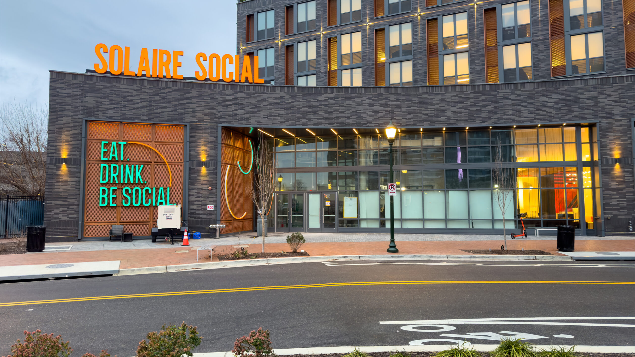Progress Report: Solaire Social Food Hall in Downtown Silver Spring