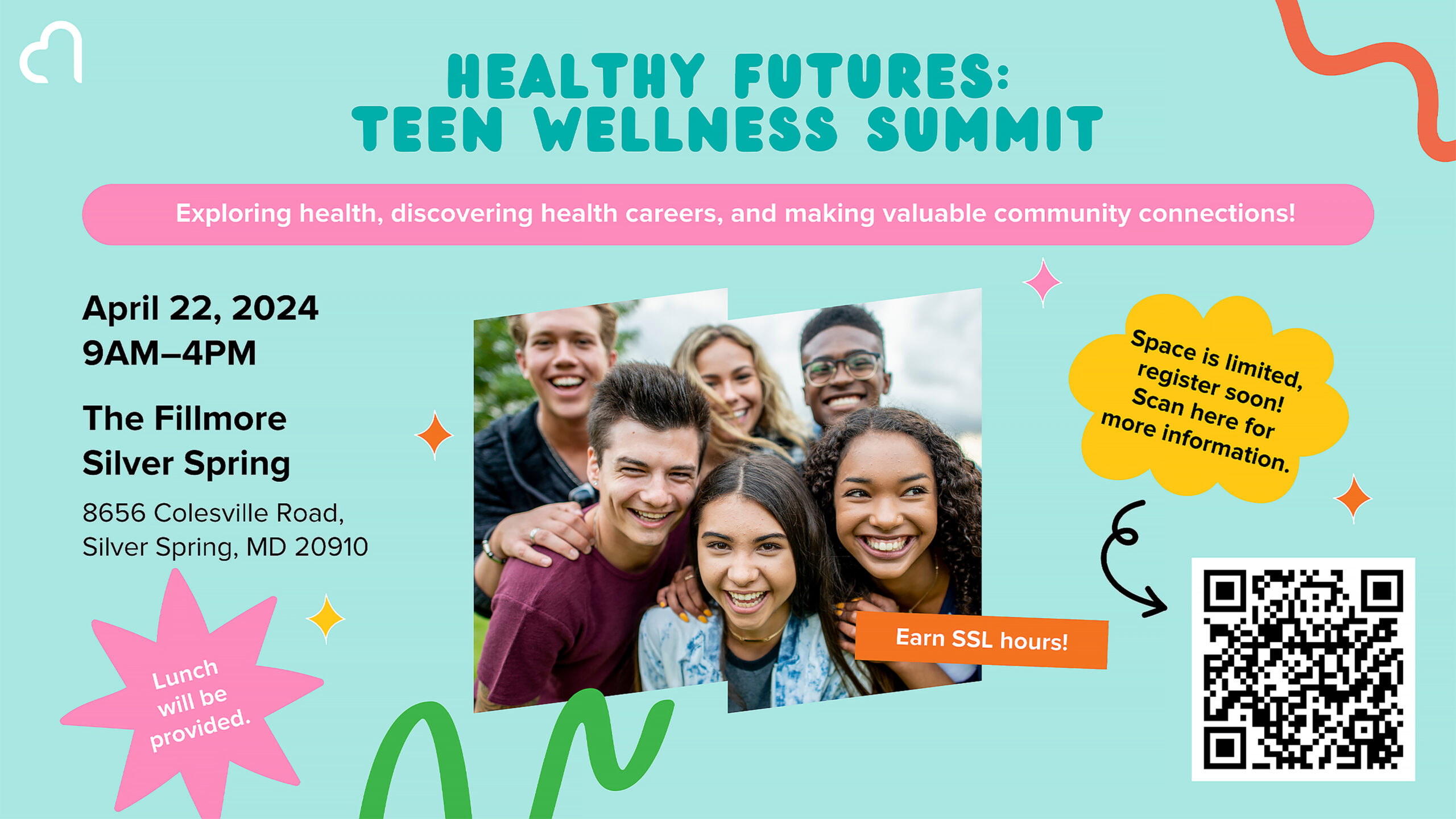 Healthy Futures Start Here: Silver Spring Teen Wellness Summit [Earn SSL Hours]