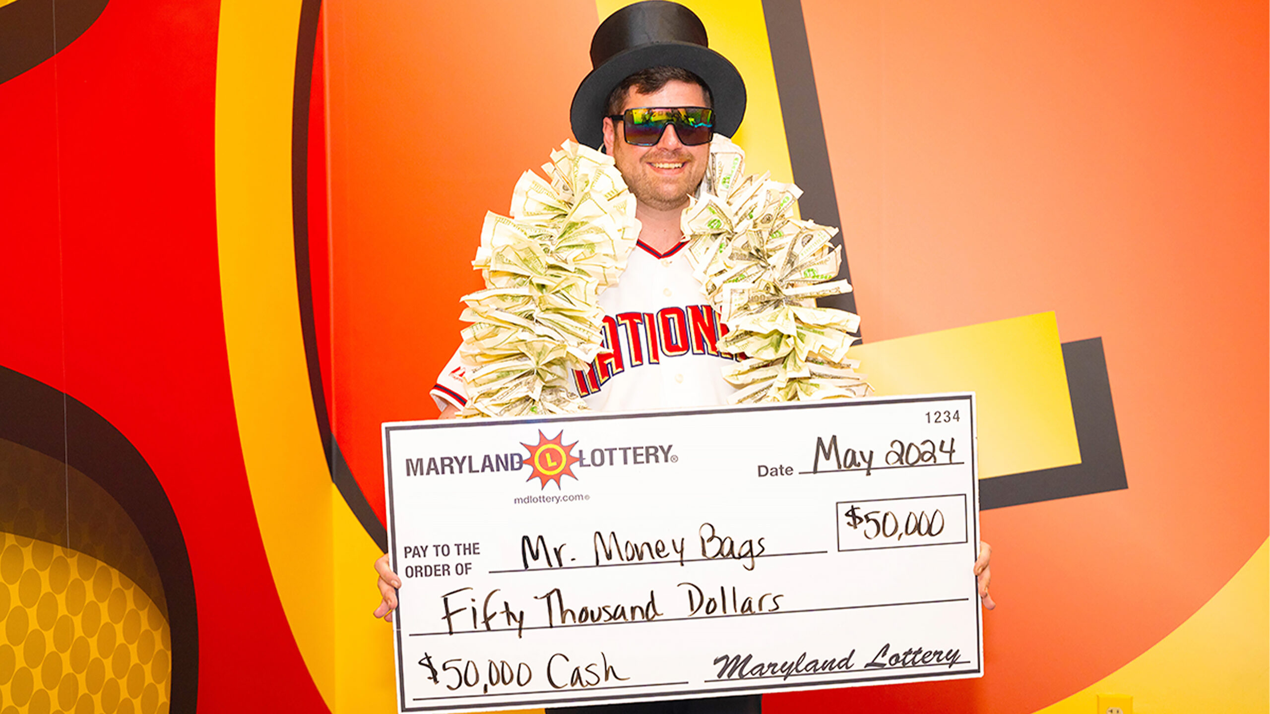 Beginner’s Bliss: “Mr. Money Bags” of Silver Spring Wins $50,000 Lottery Jackpot on First Try