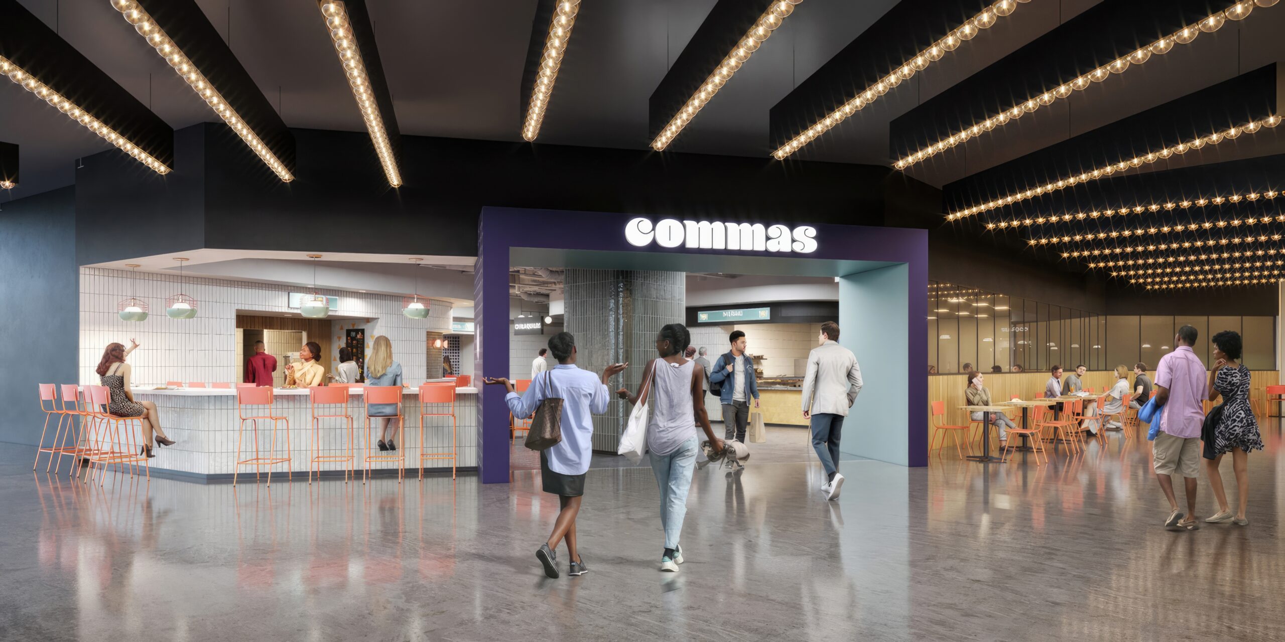 Six New Eateries Join Commas Food Hall in Downtown Silver Spring