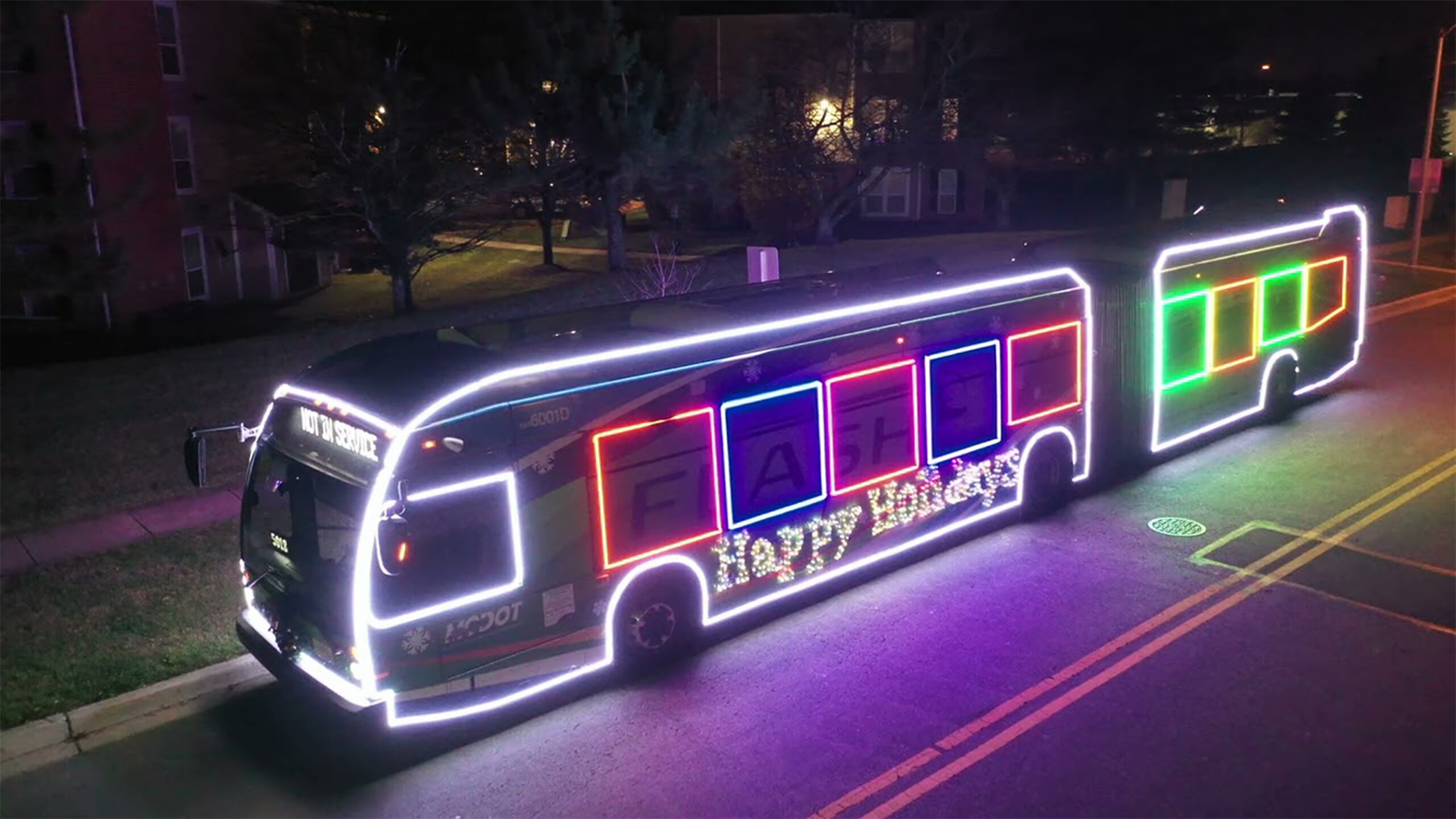 Holiday ‘Flash Lights’ Buses Are Back in Montgomery County
