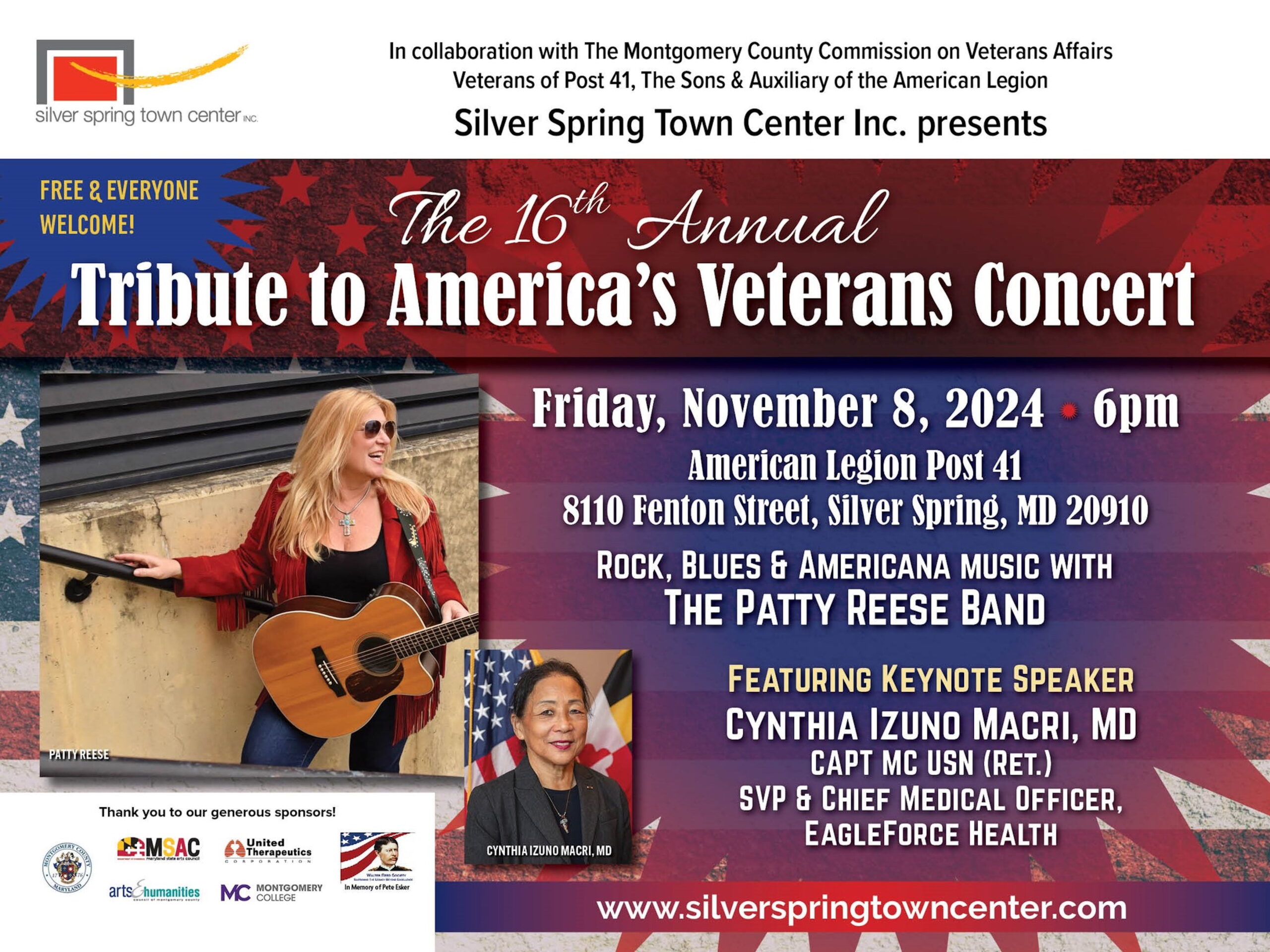 The Patty Reese Band Takes the Stage for Veterans Tribute in Downtown Silver Spring