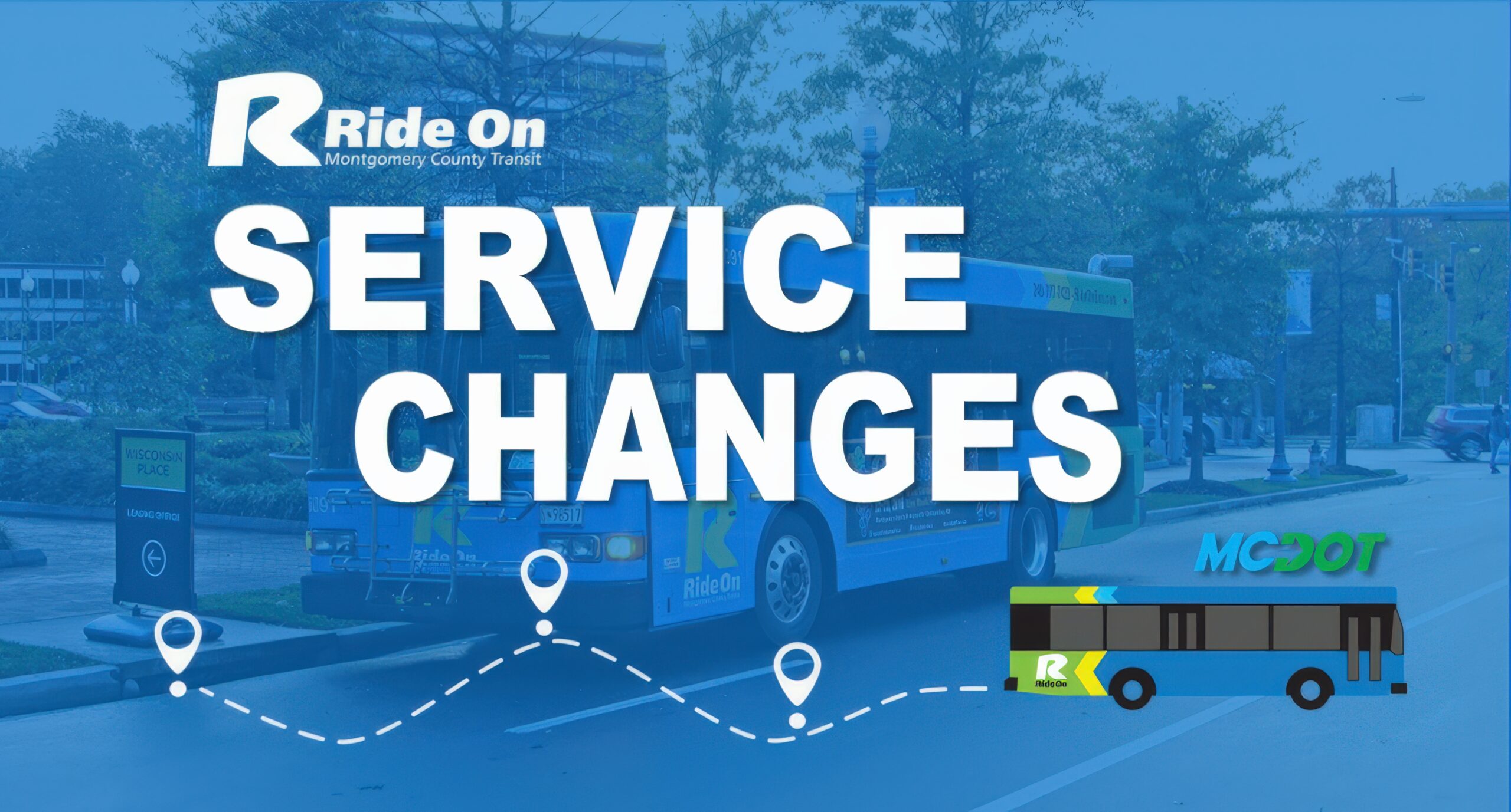 Montgomery County Adjusts 27 Ride On Bus Routes for Better Service in 2025